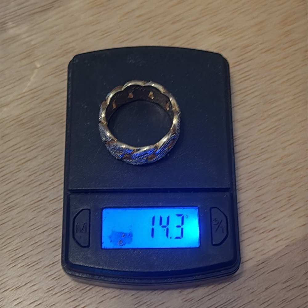Cuban link CZ Baguette ring - Picture 4 of 5